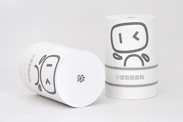 小度音箱電子產品紙罐